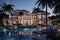 Opulent Luxury exterior villa. Generate Ai
