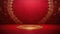 opulent luxury red background