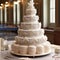 Opulent Multi-Tiered Wedding Cake with Intricate Designs