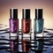 Opulent Opalescence: Shimmering Nail Polish Bottles