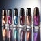 Opulent Opalescence: Shimmering Nail Polish Bottles