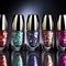 Opulent Opalescence: Shimmering Nail Polish Bottles