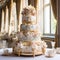 Opulent Romance: Exquisite Wedding Cake Design