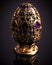 An Opulent Treasure A Faberge Egg of Pure Gold with Exquisite Colorful Details. Generative AI