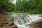 Oquecoc Falls in Michigan\'s Lower Peninsula in summer