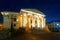 Oradea State Theatre in night