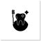 Oral hygiene glyph icon