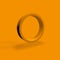 Orange 3D circle or ring