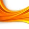 Orange abstract bright wave background