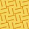 Orange abstract pattern on yellow seamless background. Creative textile