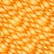 Orange abstract wavy hair seamless pattern