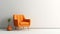 Orange Accent Chair