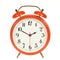 Orange alarm clock