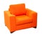 Orange armchair