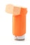 Orange asthma Inhaler