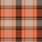 Orange Asymmetric Plaid textured Seamless Pattern