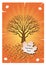 Orange Autumn Tree Design