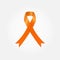 The orange awareness ribbon