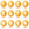 Orange baby icons