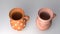 Orange Baked Clay Jugs