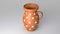 Orange Baked Clay Jugs with dots