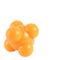 Orange ball rubber massage for relieve pain points clipping path