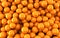 Orange balls background (3d render)