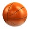 Orange basketball ball, 3d