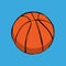 Orange Basketball Comics Background