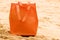 Orange beach bag