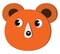 Orange bear, icon