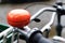 Orange bicycle bell