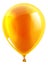 Orange birthday or party balloon