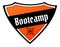 Orange and black shield with BOOTCAMP text.