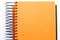 Orange blank notebook