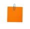 Orange blank paper