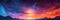 Orange Blue Purple Space , Panoramic Background. Generative AI