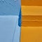 Orange and blue rough surfaces