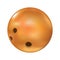 Orange bowling ball illustration