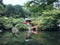 Orange bridge at Daigo-ji temple, Kyoto