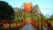 The orange bridge in Vang Vieng, Laos
