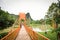 Orange bridge Vang Vieng Laos