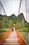 Orange bridge Vang Vieng Laos