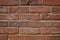Orange british brick wall pattern