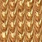 Orange bronze draped textile fabric drapery seamless pattern texture background with a metallic reflection