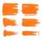 Orange brush strokes - the perfect backdrop for your text
