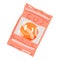 Orange bubble gum icon cartoon vector. Candy pack