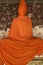 Orange buddha bangkok thailand