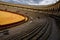 Orange bullring Plaza de Toros in Sevilla