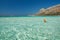 Orange buoy in the sea